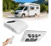 RV Rooftop 12V 10000 BTU Air Conditioner, Heating & Cooling, Ultra-Quiet 12 Volt DC AC Unit with Inverter Compressor for RVs, Motorhomes, Campers, Campervans, Trucks