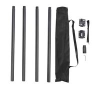 RV Satellite Flag Pole Kit Lightweight Aluminum Alloy Portable Satellite Flag Pole Mounting Bracket Kit for GEN2 Dish