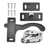 RV Screen Door Latch - Compact Entry Lock, Handle Kit | Universal Replacement Mechanism, Sturdy Exterior Grip Design, Secure Easy Installation Hardware for Motorhome, Travel Trailer, Fifth Whe