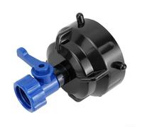 RV Sewer Hose Rinse Cap, Features A Convenient Shut-Off Valve For Water Flow Control, Firmly Locks Onto The RV Sewer Hose Bayonet Fitting, 9.5 * 9 * 11cm