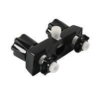 RV Shower Faucet 4” Shower Faucet Shower Valve Diverter Assembly Kit Bathroom Shower Mixing Valve Control for RV with Dual Knobs (Black)