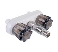 RV Shower Faucet - Compact Mixer Tap Kit, Easy Install Replacement Fixture, Smooth Temperature Control Design, Heavy Duty Connection Fittings | Bathroom Upgrade, Caravan, Marine Use