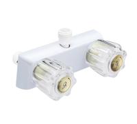 RV Shower Faucet, Rv Shower Camper Showers Faucet, RV Showers Faucets Replacement, Rv External Bath Box, Bathroom Mixing Valve Control for rv, rv Outdoor Bath Faucets (White)