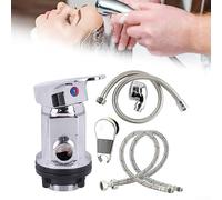 RV Shower Faucet Set G1/2 Mixer Tap with 80cm Hose, Zinc Alloy Shower Mixer Compatible with for Caravan Shampoo Basin Faucet Sprayer, Beauty Salon Sink Tap and