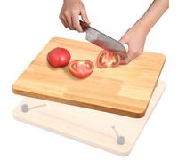 RV Sink Cover with Adjustable Legs and Non-Slip Feet, Solid Wood Cutting Board for Turkey, Meat, Vegetables, BBQ, 38 x 33 x 1.8cm Chopping Board for RV Camper Boats