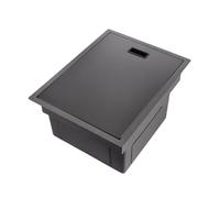 RV Sink Single Bowl Stainless Steel Kitchen for Motorhomes with Concealed Waterfall Edge Save Space