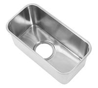 RV Sink Square 304 Stainless Steel Large Capacity Flush Mounted Camper Sink for Van Yacht Boat