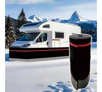 Rv Skirting for 5th Wheel Travel Trailer 65ft/20m Length Easy Installation Camper Stainless Steel Mesh at The Bottom No Drilling Winter Mobile Home Kits, Red 3.1ft High