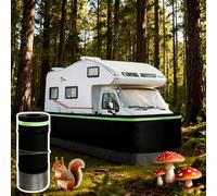 Rv Skirting for 5th Wheel Travel Trailer Length Easy Installation Camper Skirting Stainless Steel Mesh at The Bottom No Drilling Winter Mobile Home Skirting Kits 16m-Height80cm