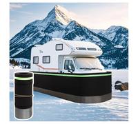 Rv Skirting for Travel Trailer 37.5 Inches High Mobile Home Skirting Easy Installation Tall 24th Wheel Camper Skirt Wind and Snow Proof for Winter, 91ft/28m Length, Yellow