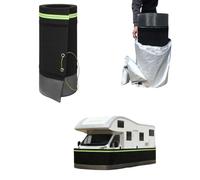 Rv Skirting for Travel Trailer, Easy Installation Rv Skirting, 13-40m Extra Long No Drilling, with Reflective Strips & Storage Bag for SUV, Trucks, Car(17m/55.7ft)