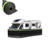Rv Skirting for Travel Trailer, Skirt Iron Mesh at The Bottom Covers Easy Installation Mobile Home Exterior with Lock Winter Thickening 80/90/100 Cm Tall Black