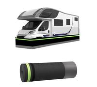 Rv Skirting for Travel Trailer, Skirt Iron Mesh at The Bottom Covers No Drilling Required Camper Winter PVC Material Lockable Convenient Storage 36m/118ft(31.5 inches high)
