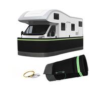 RV Skirting for Winter, 2.6ft High Easy Installation RV Skirting Kit with Lock, Heavy Duty Insulated Camper Skirt with Iron Mesh Bottom for Travel Trailer, 5th Wheel(24m/78.7ft)