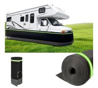 RV Skirting for Winter - 95cm Tall Iron Mesh Bottom, No Drilling Required, Includes RV Bumper End Cap, Ideal Travel Trailer Accessories for Mobile Homes