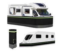 RV Skirting, Iron Mesh Bottom, 95cm Tall, Easy Installation for Mobile Home Exterior, Convenient Storage 5th Wheel Cover for Garden Outdoor Yard, 34m/111ft