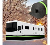 RV Skirting Kit, No Drilling Easy Install Underbody Accessory, Thickened Reinforced 0.8m Tall for Fifth Wheel Trailers
