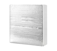 RV Skylight Cover with Reflective Surface & Zipper, Summer & Winter RV Skylight Insulator, Non-Slip Vent Insulator for Trailer & Travel Trailer 14x14x7in