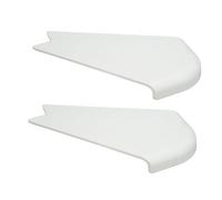 RV Slide-Out Corner Cover, 2Pcs Fade Resistant RV Straight Slide Out Corner Cover for RVs, Campers, Trailers, Easy to Install, Practical and (White)