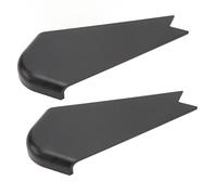 RV Slide-Out Corner Cover, 2Pcs Fade Resistant RV Straight Slide Out Corner Cover for RVs, Campers, Trailers, Easy to Install, Practical and (Black)