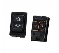 RV Slide Out Switch, 5-Pin 20A DC Rocker Toggle Switch for Motor Control, Contoured Black Panel Mount Switch Compatible with Campers, Traile