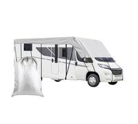 RV Snow Covers,Waterproof Canvas Tarp | Rain Wind Proof Car Roof Cover - for Travel Camping Beach Adventures Desert Tours Winter Road Trip Campgrounds for Car Truck Trailers