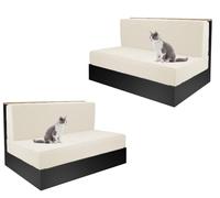 RV Sofa Cushion Covers - Set of 2 Durable and Stylish Slipcovers for Camper Couch Protection