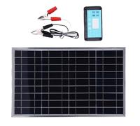 Rv Solar Battery Charger - 100w Solar Panel Charger Kit | Inverter System for Car Off Grid Power Solution ATV Marine Cabin Caravan Rv Trailer