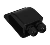 Rv Solar Panel Cable Entry Glands Box, Black ABS Waterproof Mount | Tool Free Mounting, Compact Impact Protection, for Roofs, Cables, off Grid Setups, Boat Owners