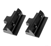 RV Solar Panel Mounting Bracket Plastic Roof Rack Base for Camper Yacht Strong Plastic Side Mount System Safe Travel 18x9x6cm(Black)