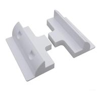 RV Solar Panel Mounting Bracket Plastic Roof Rack Base for Camper Yacht Strong Plastic Side Mount System Safe Travel 18x9x6cm(White)