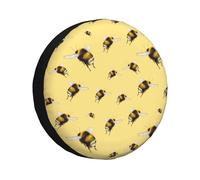 RV Spare Tire Cover 14 Inch Funny Yellow Tire Covers for Trailers Adjustable Spare Tire Cover for RV