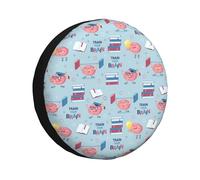 Rv Spare Tire Cover 15 inch Brain Training Tire Covers for Trailers Adjustable Camper Spare Tire Cover