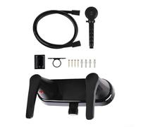 RV Specific Shower Faucet Featuring Dual Knob Control for Water Temperature and Pressure Adjustments Fits 2 Hole 4 Inch Center Wall Mount