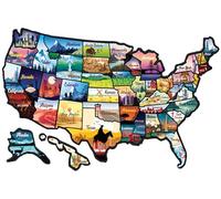 RV State Sticker Travel Map 23x13 Inch Large Visited USA States Map Bright NonFade 50 US State Stickers LongLasting United States Decals for RV, Camper, Trailer, Motorhome