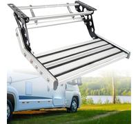 RV Steps Aluminum Manual Pull Out Drop Down Folding Step Motorhome RV Campervan Caravan,Manual-Single-layer