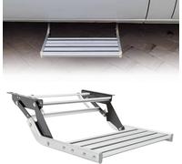 RV Steps - Retractable Aluminum Manual/Electric Stairs, 1/2-Step Design, 440 lbs Load Capacity, Foldable for RVs, Campers, Trailers