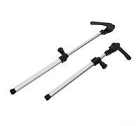 RV Strut Telescopic Support Rod with Automatic Bouncing Open and Safety Lock, Aluminium Gas Strut for Caravan Trailer Camper Lift, 255-335mm, Pair