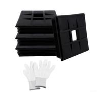 RV Trailer Bumper End Cap Set of Four, Designed for Optimal Fit to Prevent Loss of Sewer Hoses While on the Road (B)