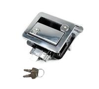 RV Travel Trailer Entry Door Lock Camper Door Latch Handle with Keys Motorhome Door Lock Replacement(Silver)