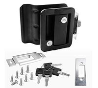 RV Travel Trailer Entry Door Lock Polar Black Paddle Deadbolt