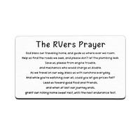 RV Travelers Prayer Wallet Card Camping Blessing Insert for RVers Gift for RV Enthusiasts, Retired Couples, Road Trip Friends - Christian Prayer Gift for Camper, Fathers Day, Birthday, Christmas