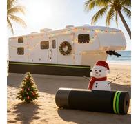 Rv Underbelly Material, 16mx80cm Mobile Home Skirting Panels, Insulated Camper Skirt Kits With Bottom Iron Mesh, Skirt For Camper Exterior, Rv Skirting For Outdoor Garden Yard(100cm x 3800cm)