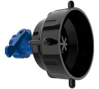 RV Waste Pipe Cleaning Cap with Built in Flow Control for Managing Water Pressure and Effective Removal of Residual Waste from 3 Inch Sewer Hoses