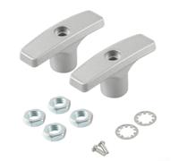 RV Waste Valve Handle Replacement Part with Aluminum and PP Build Designed for RV Drain Valve Control and Maintenance (Gray)