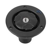 RV Water Filling, Gravity Water Inlet Plastic Water Filler Cap Black Water Filling Port Corrosion Resistant Lockable for Motorhome for RV Caravan