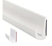 RV Water Guide Seal Strip- RV Rain Gutter, Self Adhesive RV Side Water Guide, TPE Water Guide Strip, RV Exterior Water Guide, TPE Rain Gutters, Roof Rain Diversion, RV Sealing Tape for Water(5m White)