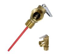 RV Water Heater Temperature and Pressure Relief Valve 210°F 150 PSI - Boiler Temperature Relief Valve | Safety Accessories with Extended Probe for Plumbing Systems Boilers Commercial Properties Reside