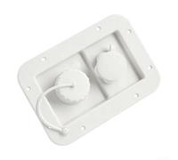 RV Water Inlet with Two Distinct Input Types for Gravity Fill and City Water Connection on For Camper Trailer Systems (White)