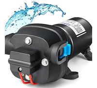 Rv Water Pump 12V DC Quiet 4.0GPM 45PSI,3 Chamber Self Priming Diaphragm Fresh Water Pressure Pump with Pressure Switch Strainer for RV Marine,Camper,Boat,Garden,Travel Trailer Brand: Heuyrao